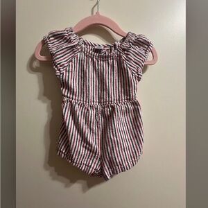 Fourth of July Striped baby Romper